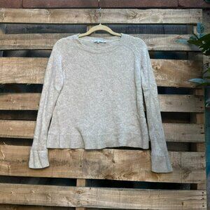 360 Cashmere Oatmeal Crewneck Sweater